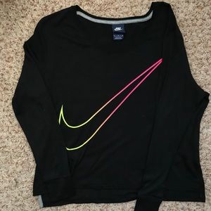 Black nike crop top